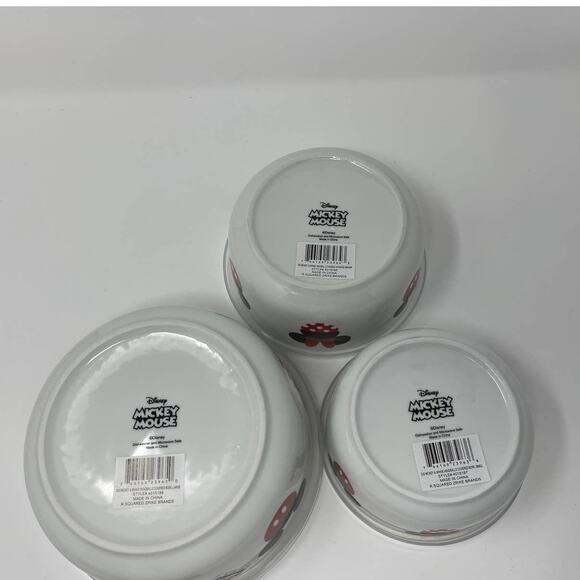 Disney Mickey Minnie Mouse Headballs Covered Bowl Storage Containers & lids NEW - Picture 2 of 4